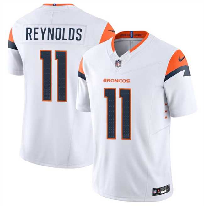 Men & Women & Youth Denver Broncos #11 Josh Reynolds White 2024 F.U.S.E. Vapor Limited Stitched Jersey